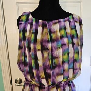 Jessica Howard Multicolor Patterned Dress Wmn Sz 8